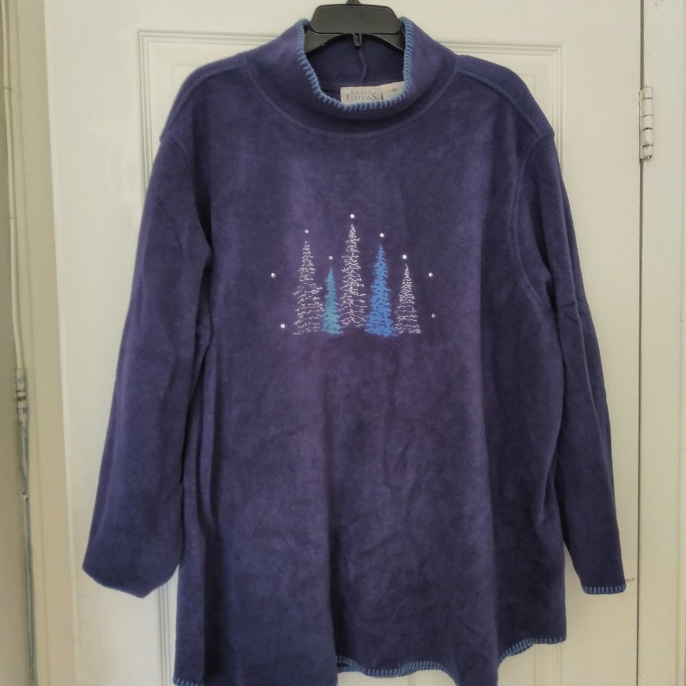 Basic Edition Sequinned  Fleece Sweater